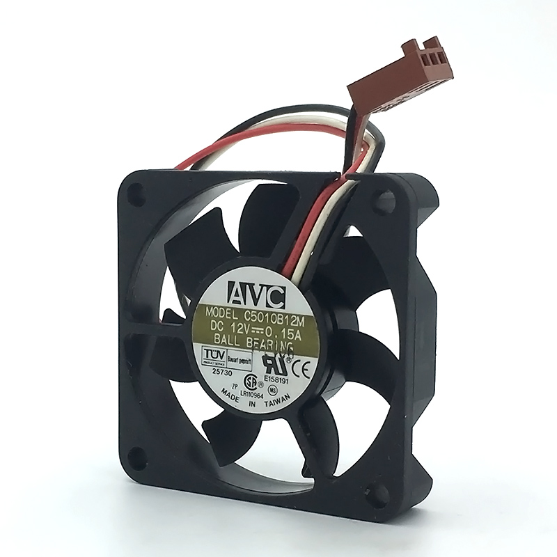 Original AVC C5010B12M Cooling Fan 12V 0.15A 1.8W 3wires C5010B12M Fans